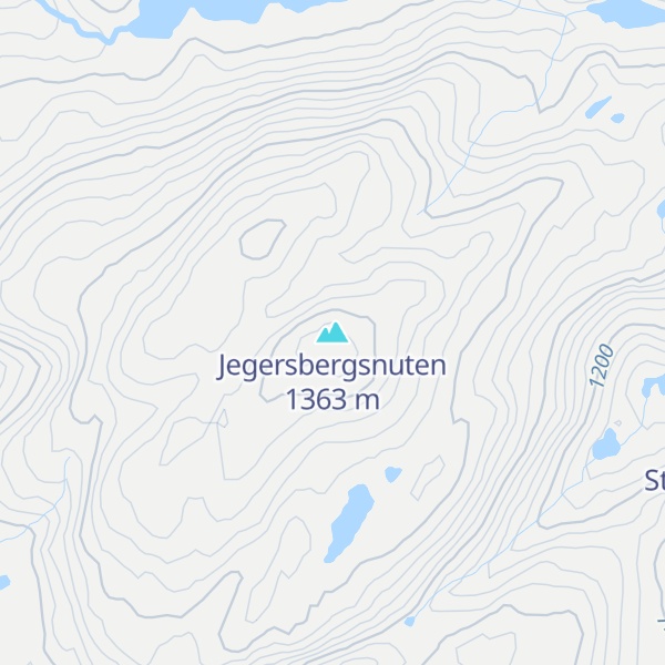 Map of Jegersbergsnuten