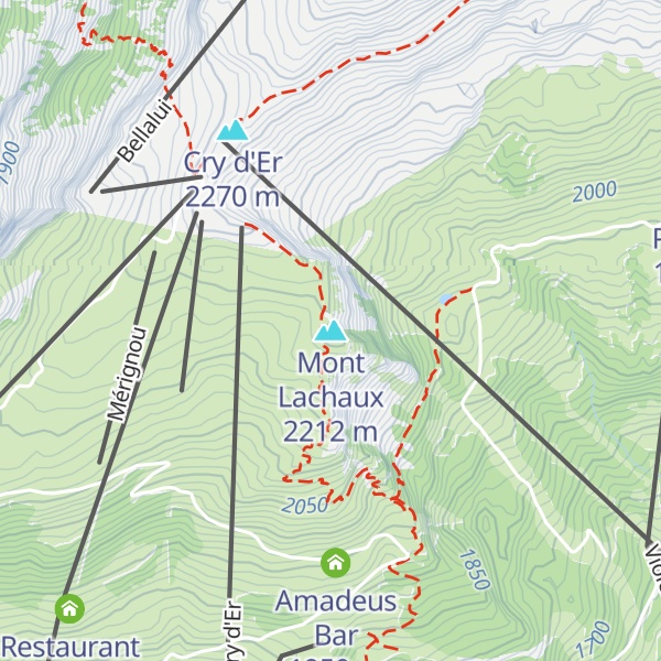 Map of Mont Lachaux