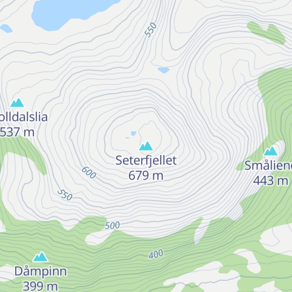 Map of Seterfjellet