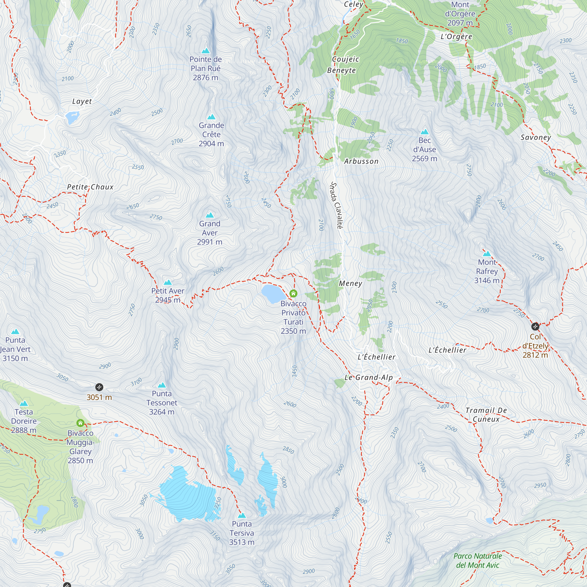 Bivacco Privato Turati map
