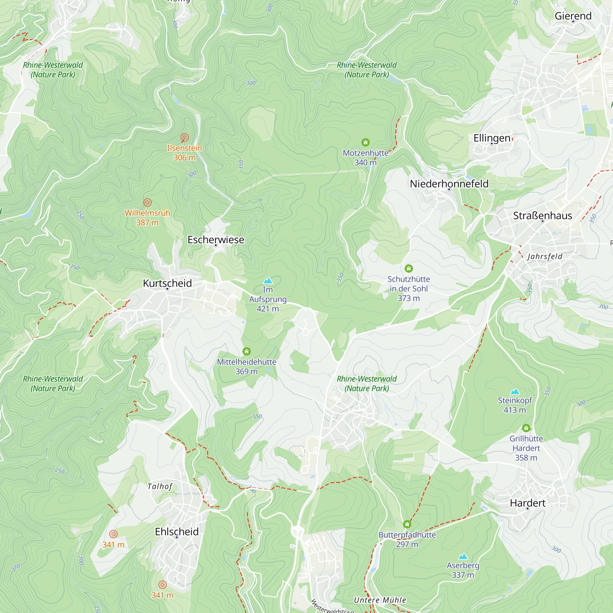 Birkenhofhütte map