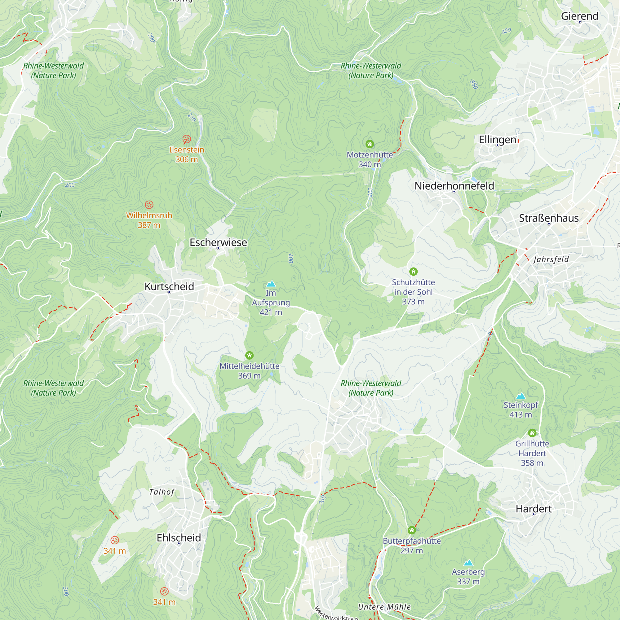 Birkenhofhütte map