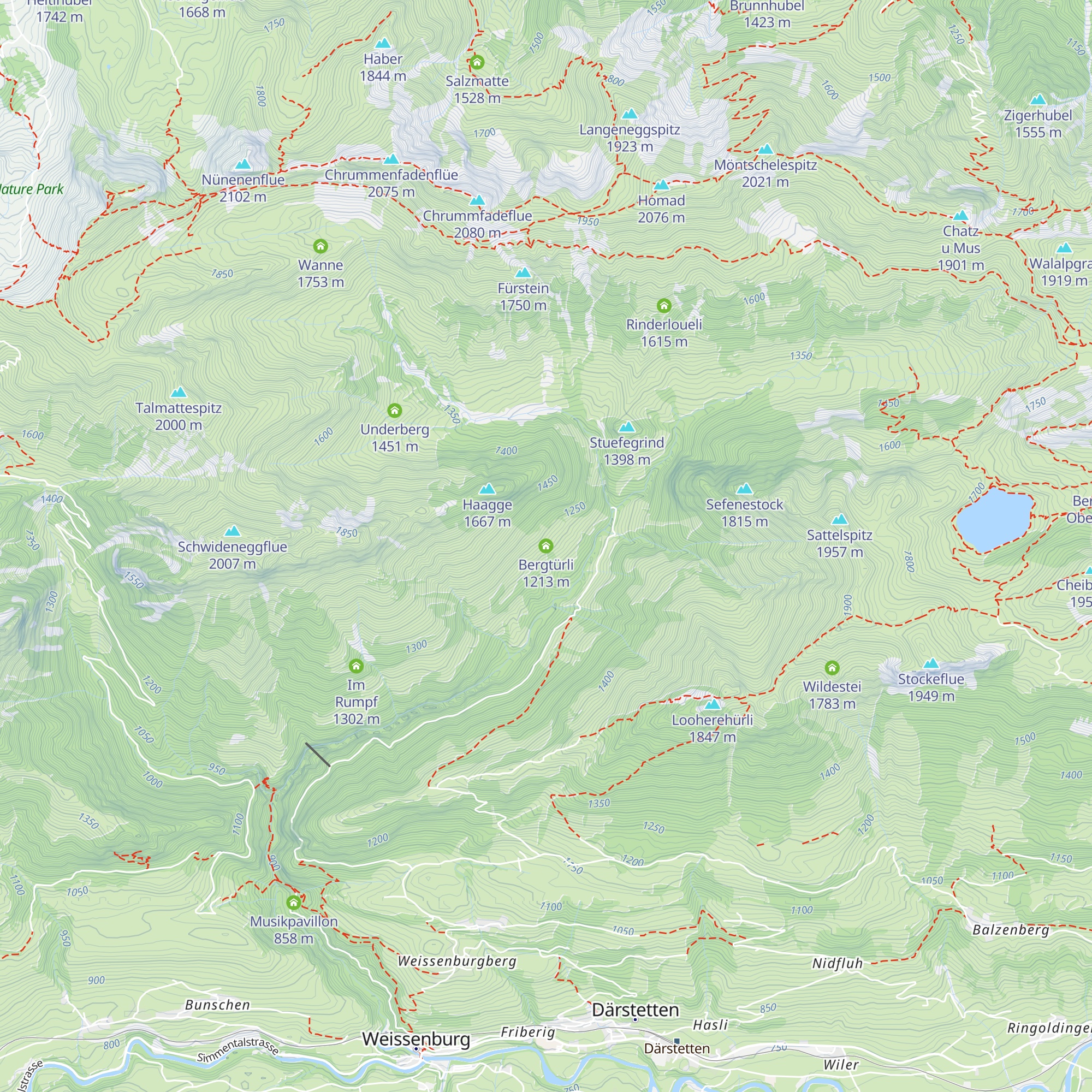 Bergtürli map