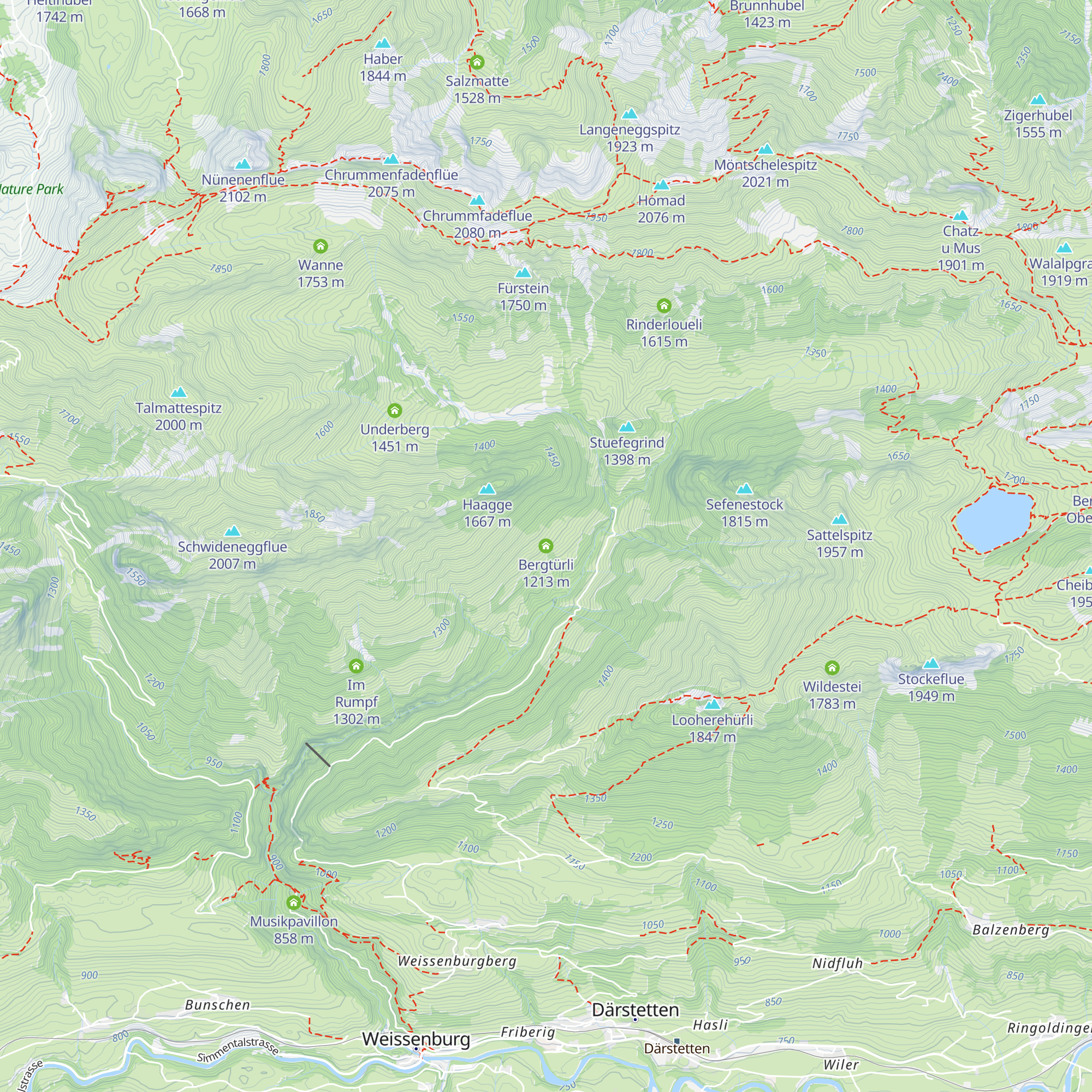 Bergtürli map