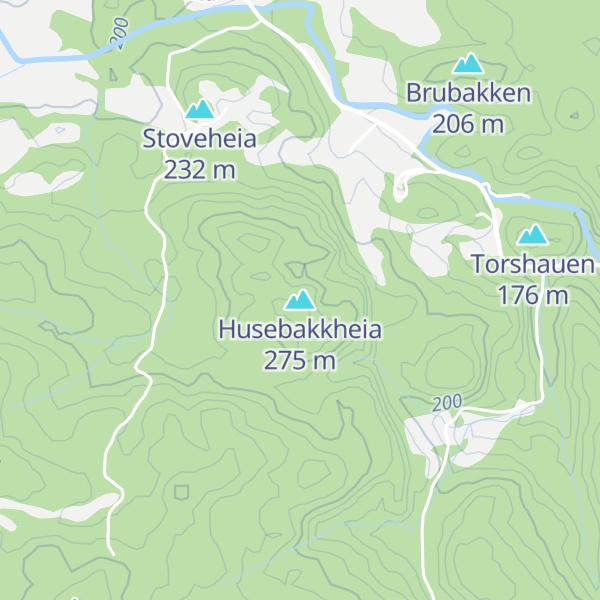 Map of Husebakkheia