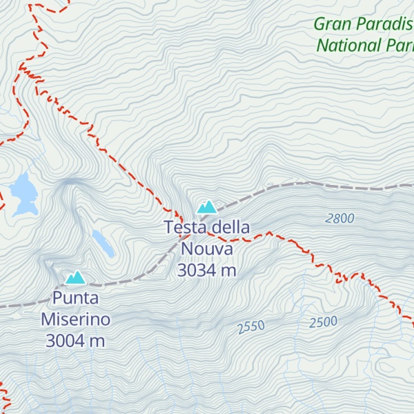 Map of Testa della Nouva