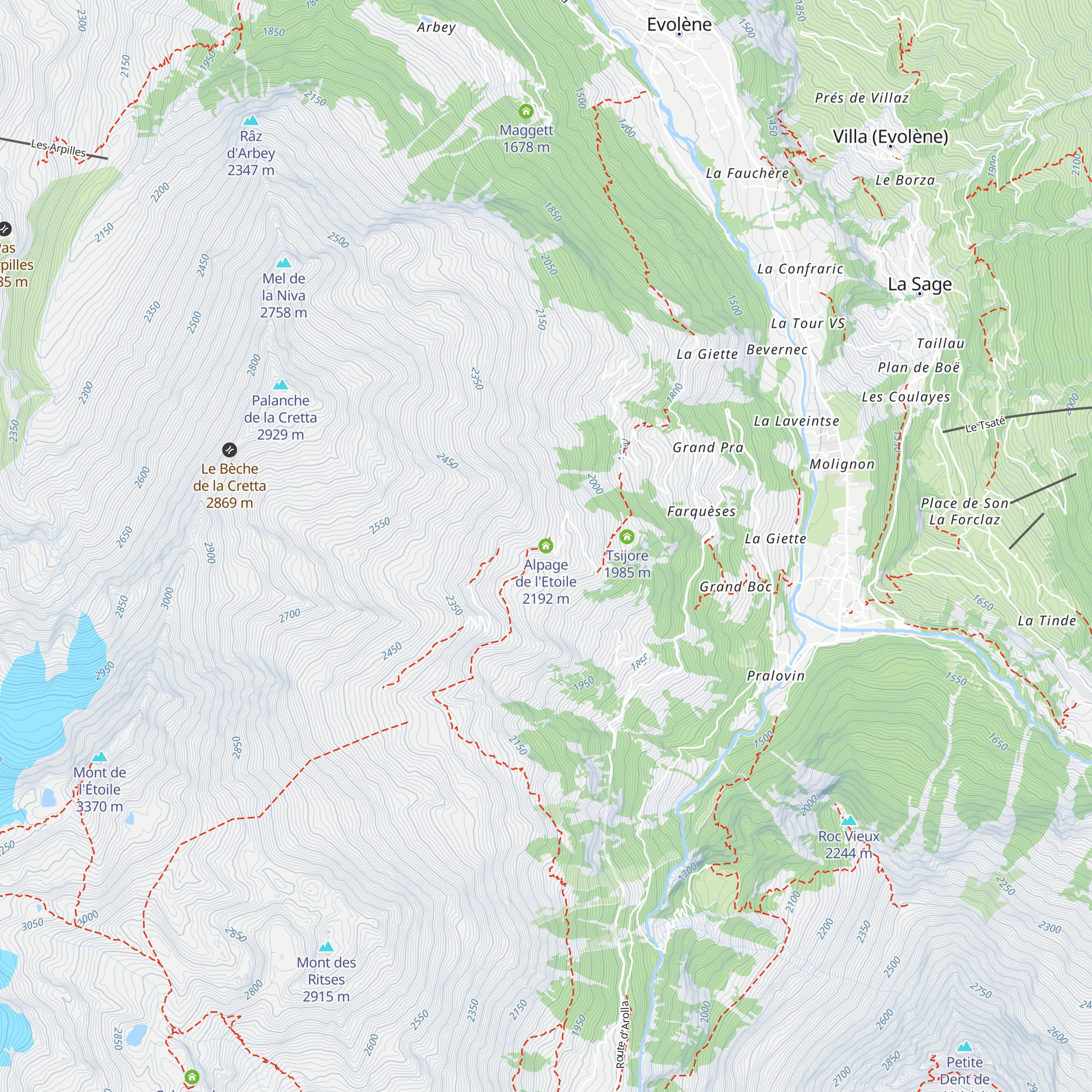 Alpage de l'Etoile map