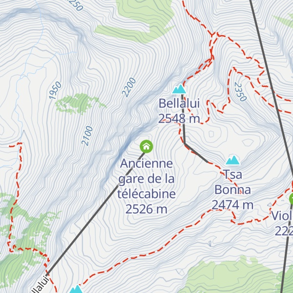 Map of Ancienne gare de la télécabine