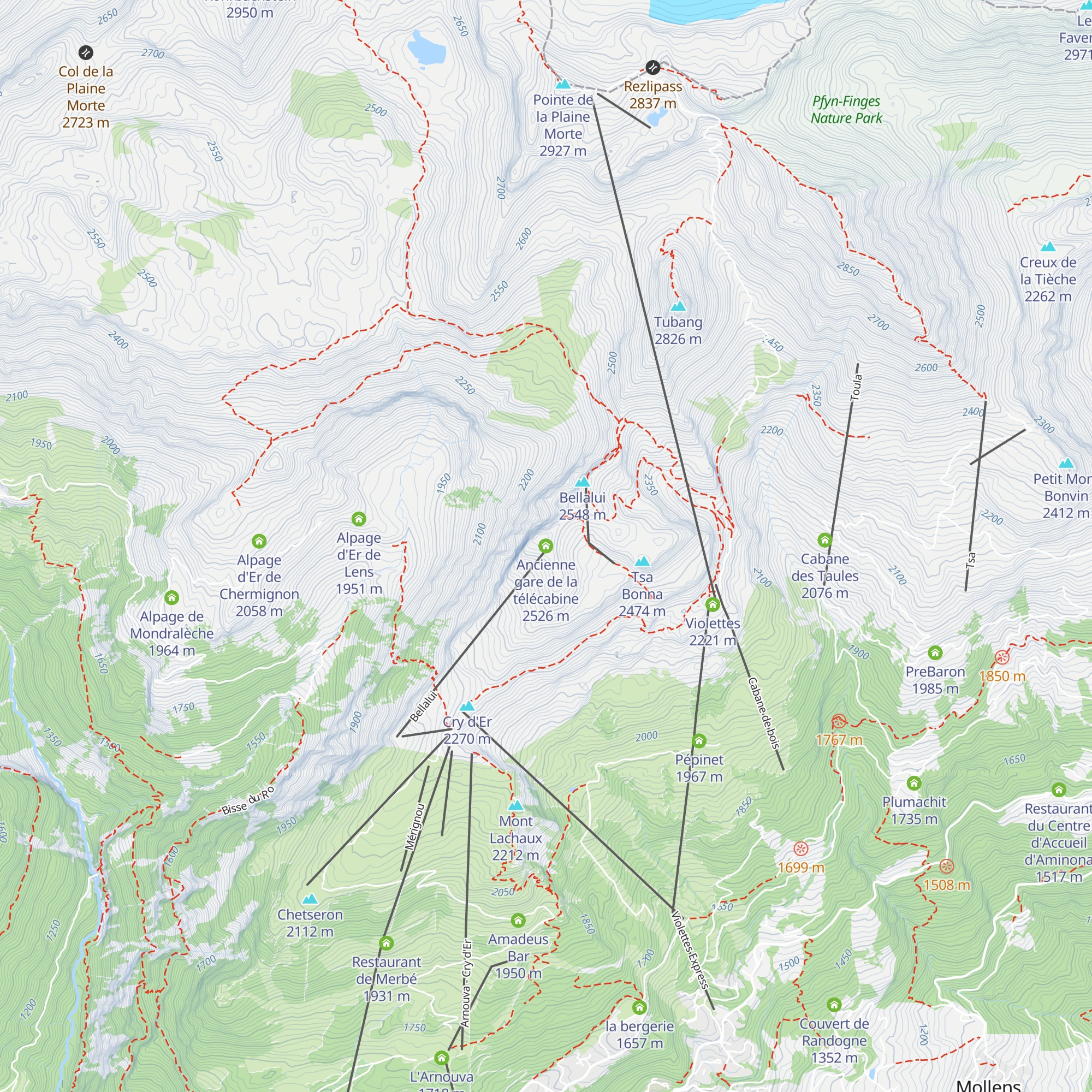 Ancienne gare de la télécabine map