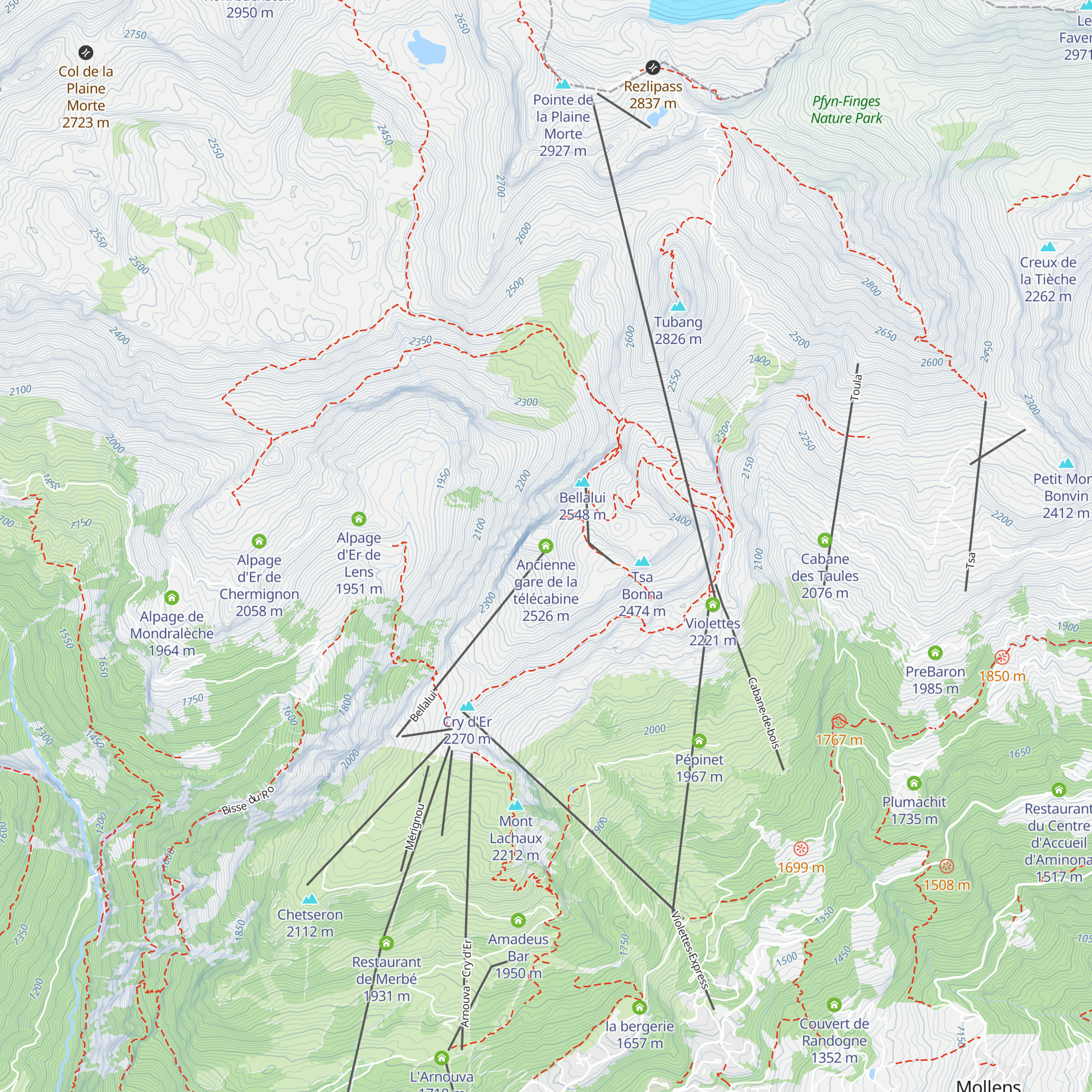 Ancienne gare de la télécabine map
