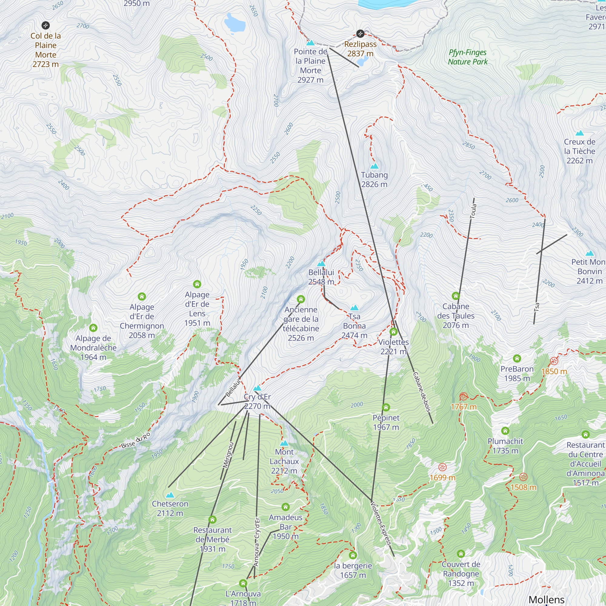 Ancienne gare du téléphérique map