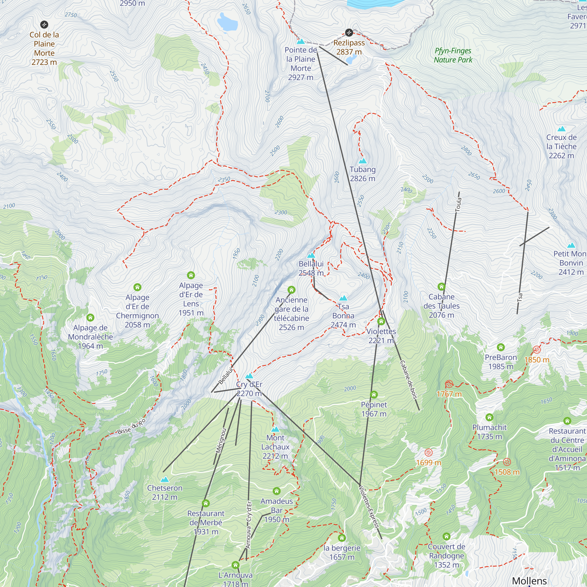 Ancienne gare du téléphérique map
