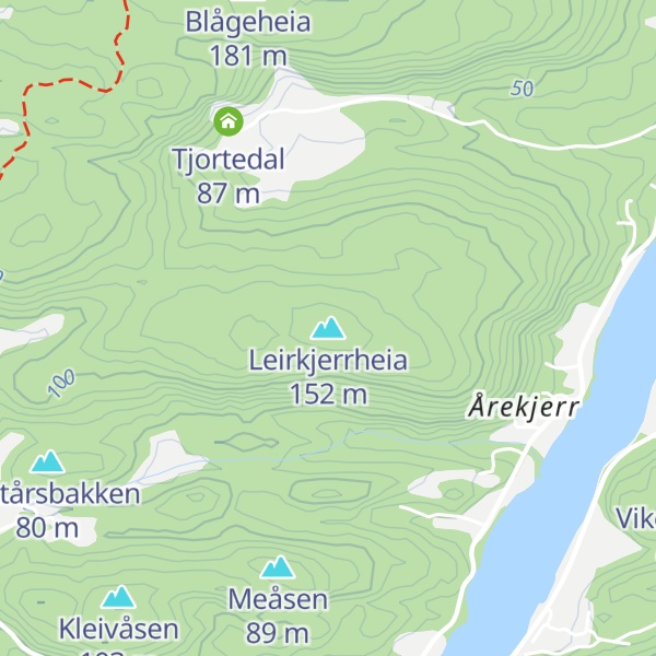 Map of Leirkjerrheia