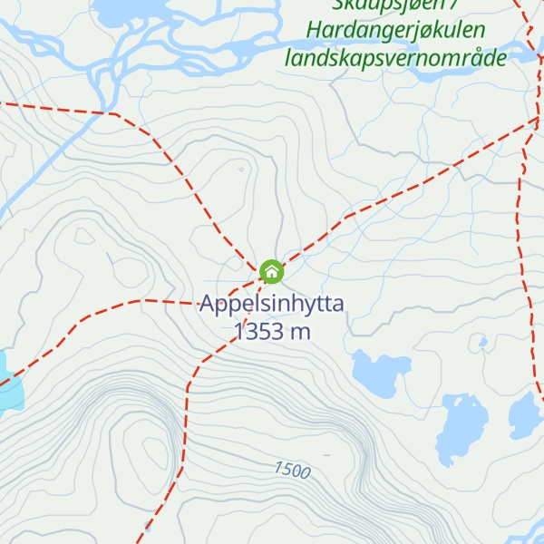 Map of Appelsinhytta