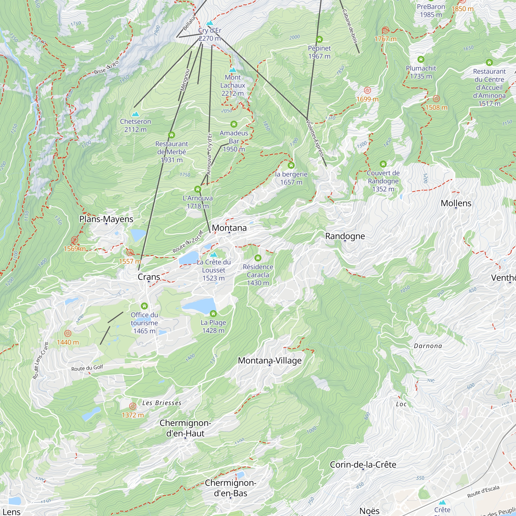 Résidence Caracla map
