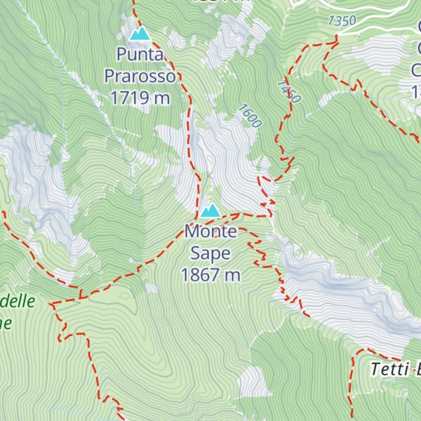 Map of Monte Sape