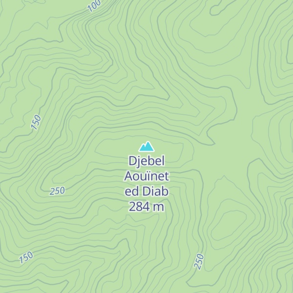 Map of Djebel Aouïnet ed Diab