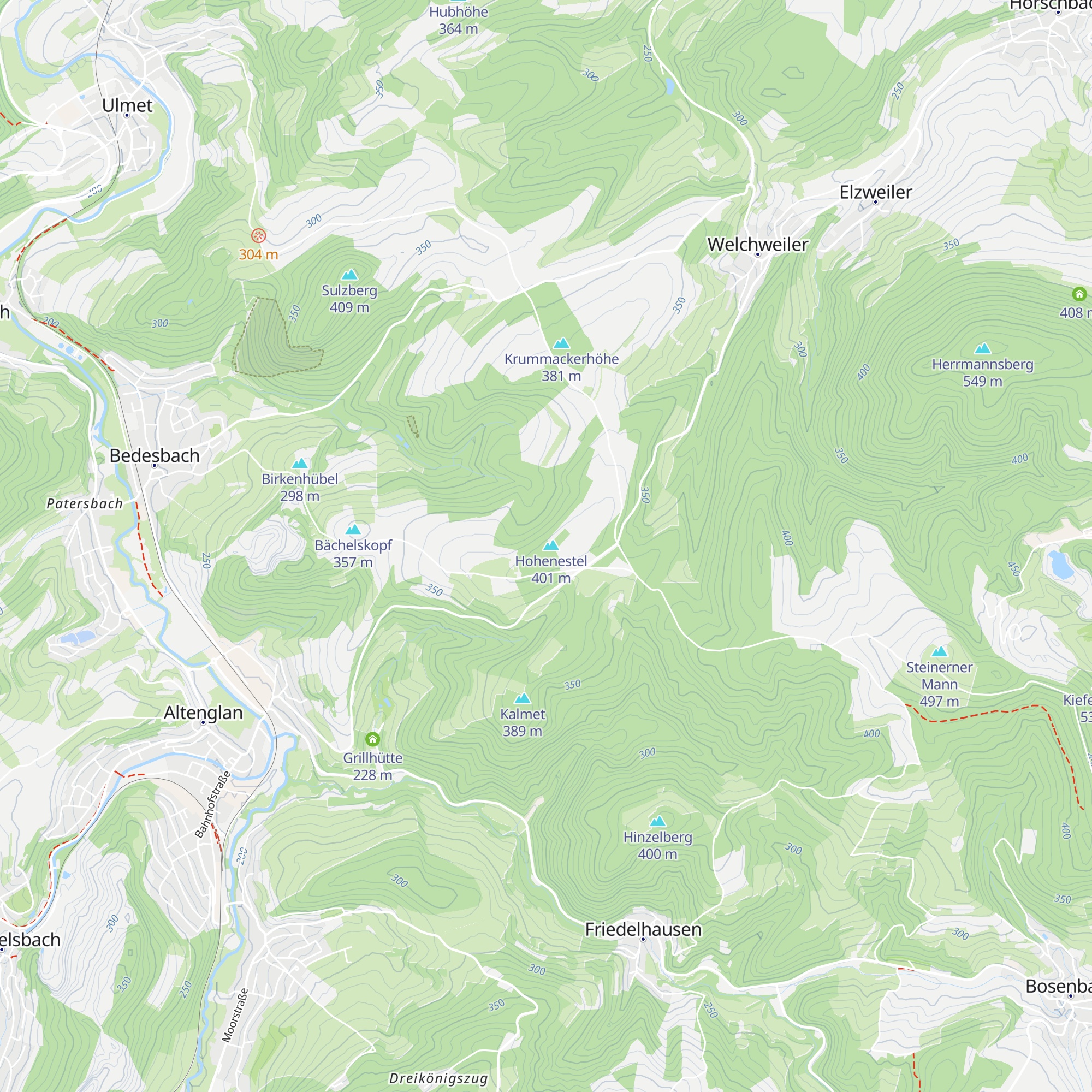 Hohenestel-Hütte map