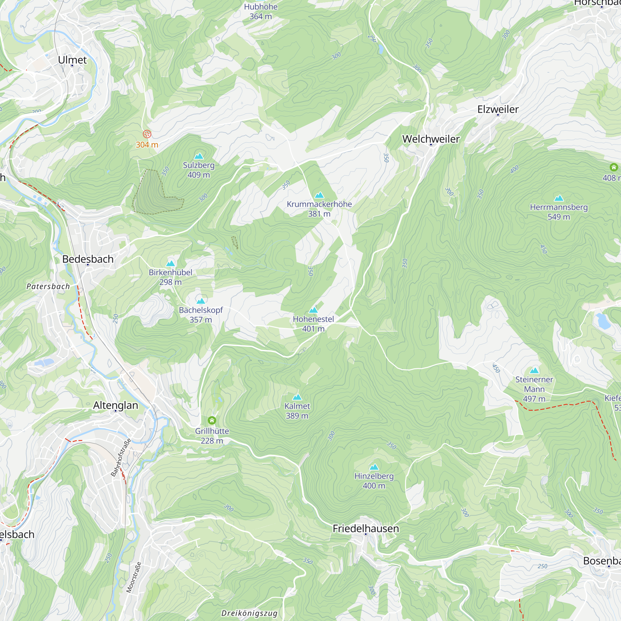 Hohenestel-Hütte map