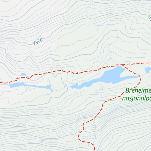 Map of Sprongdalshytta