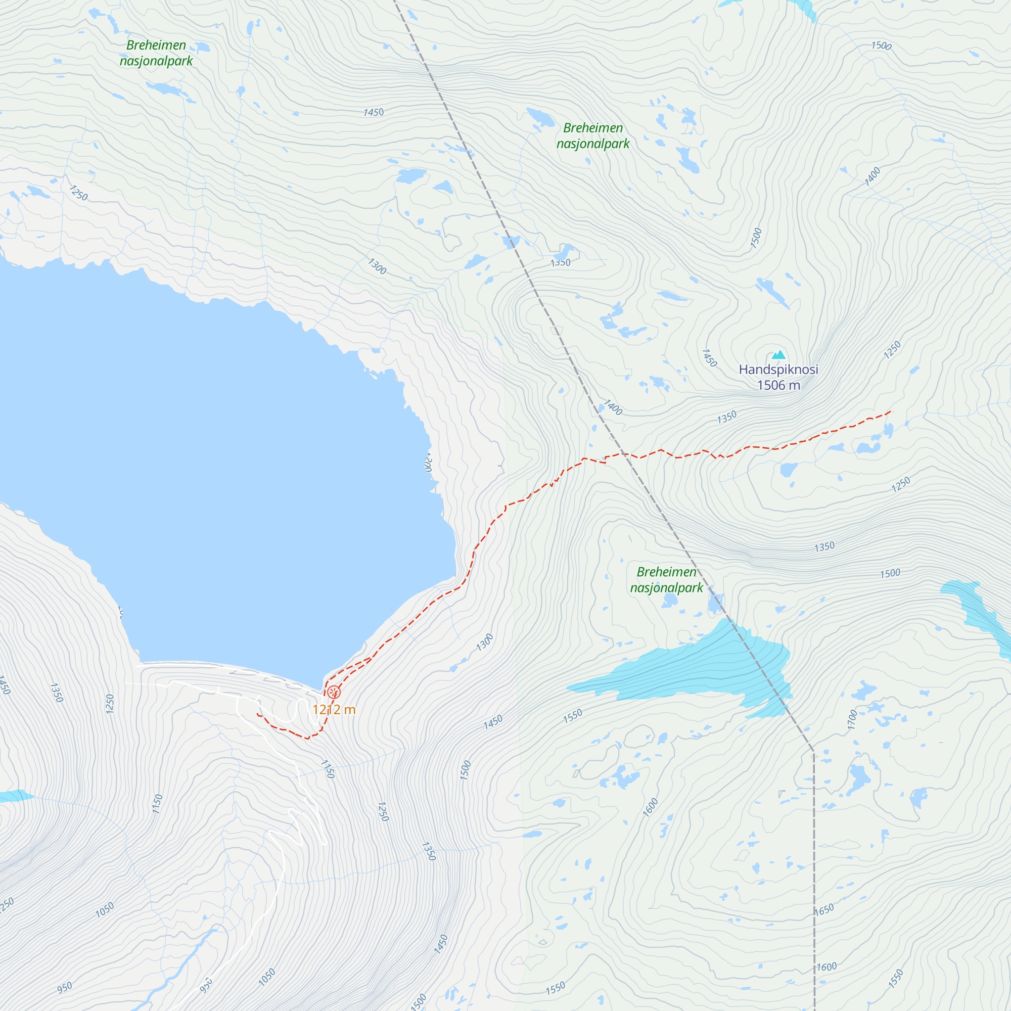 Styggevasshytta map