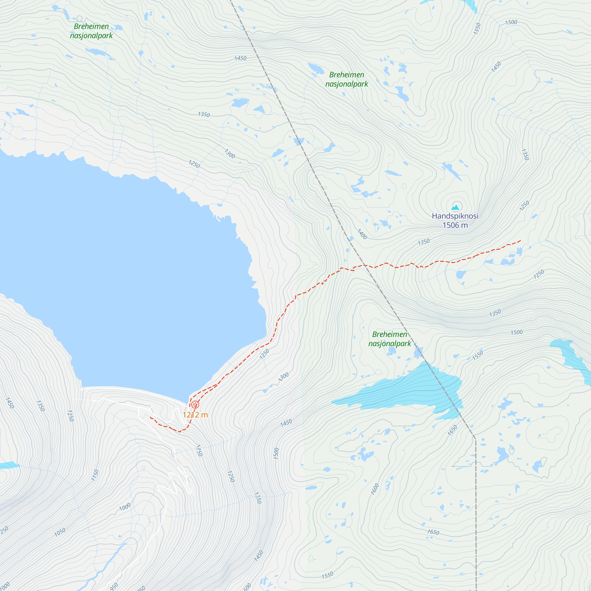 Styggevasshytta map