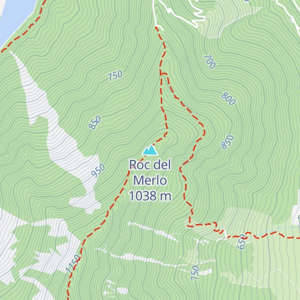 Map of Roc del Merlo