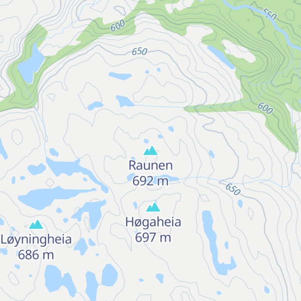 Map of Raunen