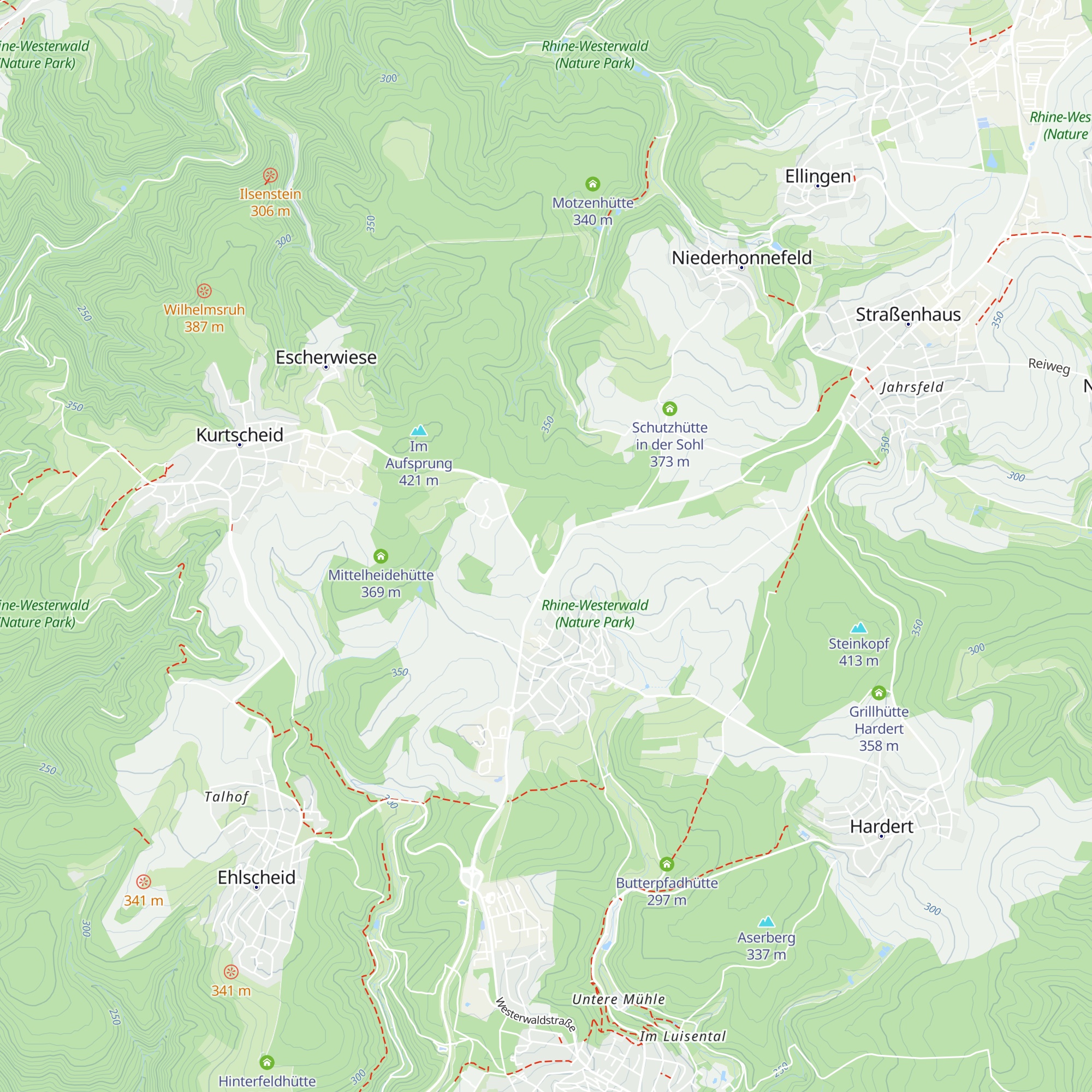 Grillhütte Bonefeld map