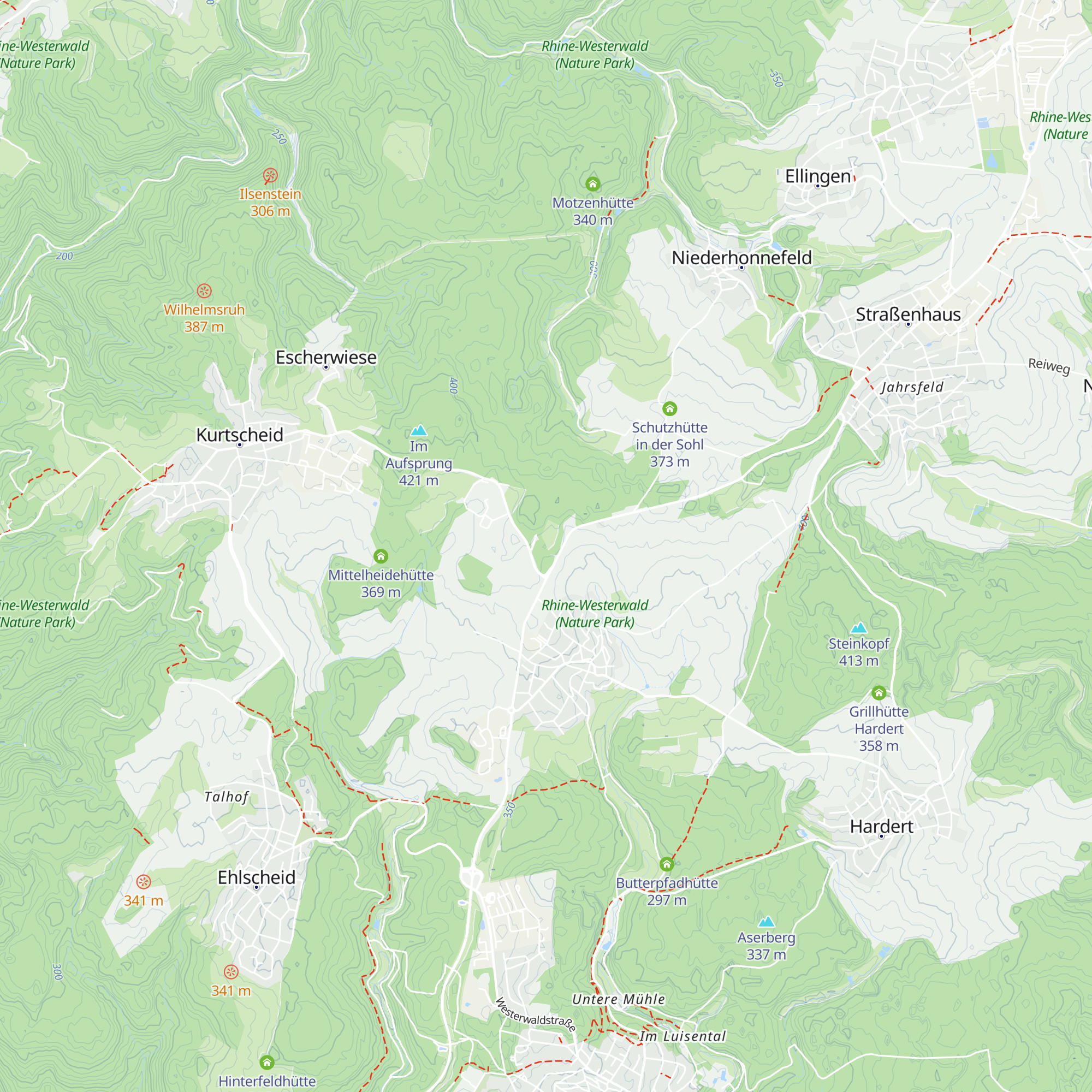 Grillhütte Bonefeld map