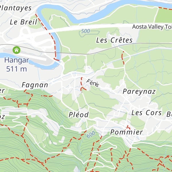Map of Castello di Fénis