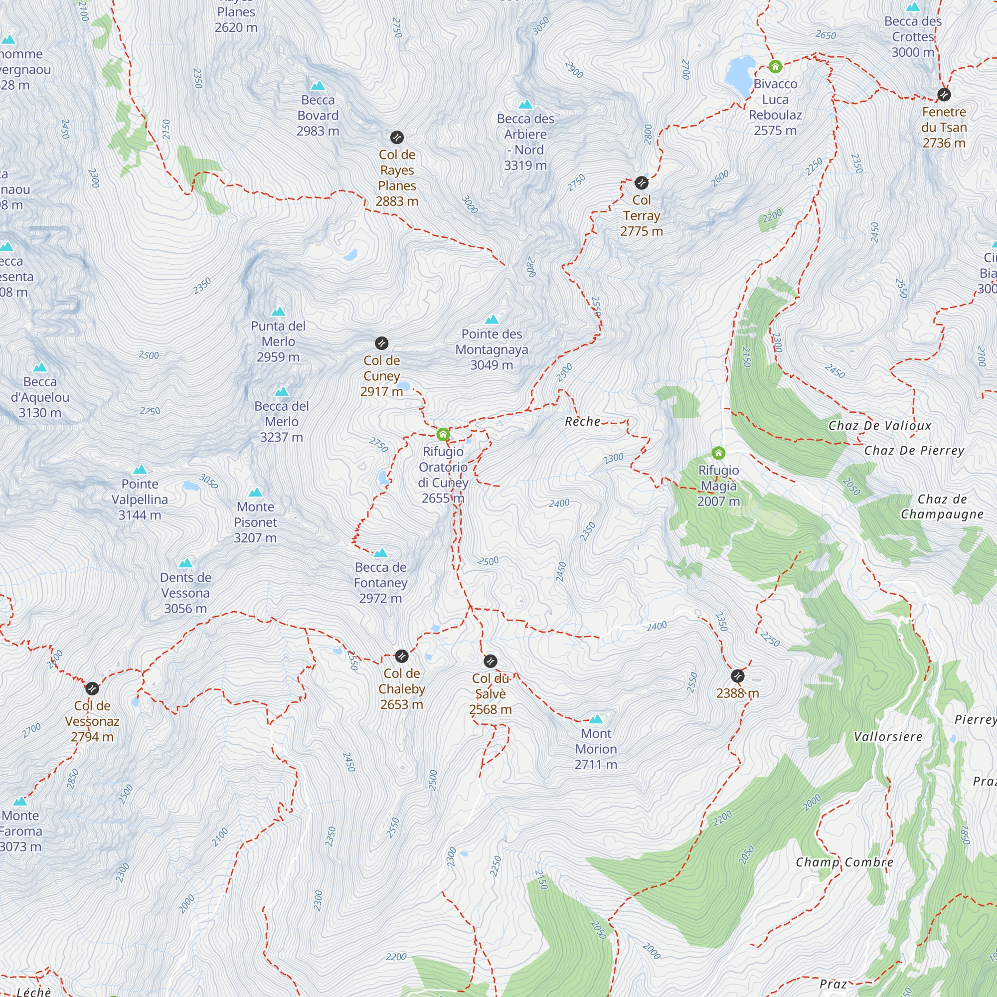 Tsa de Chavalary map