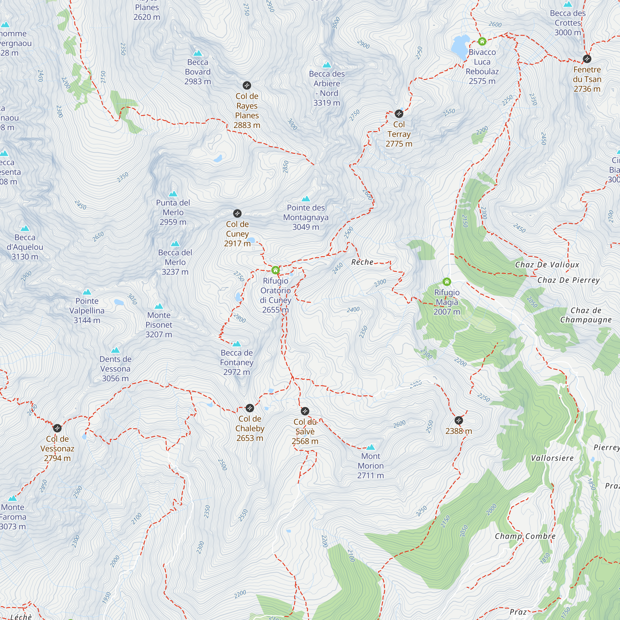 Tsa de Chavalary map