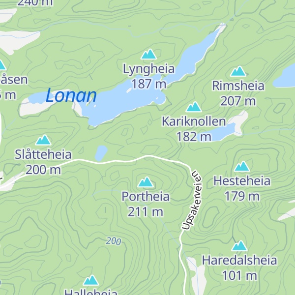 Map of Norddalsheia