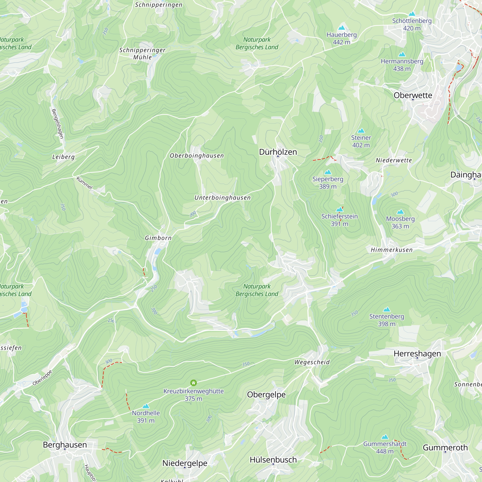 Gimborner Kreuzhütte map