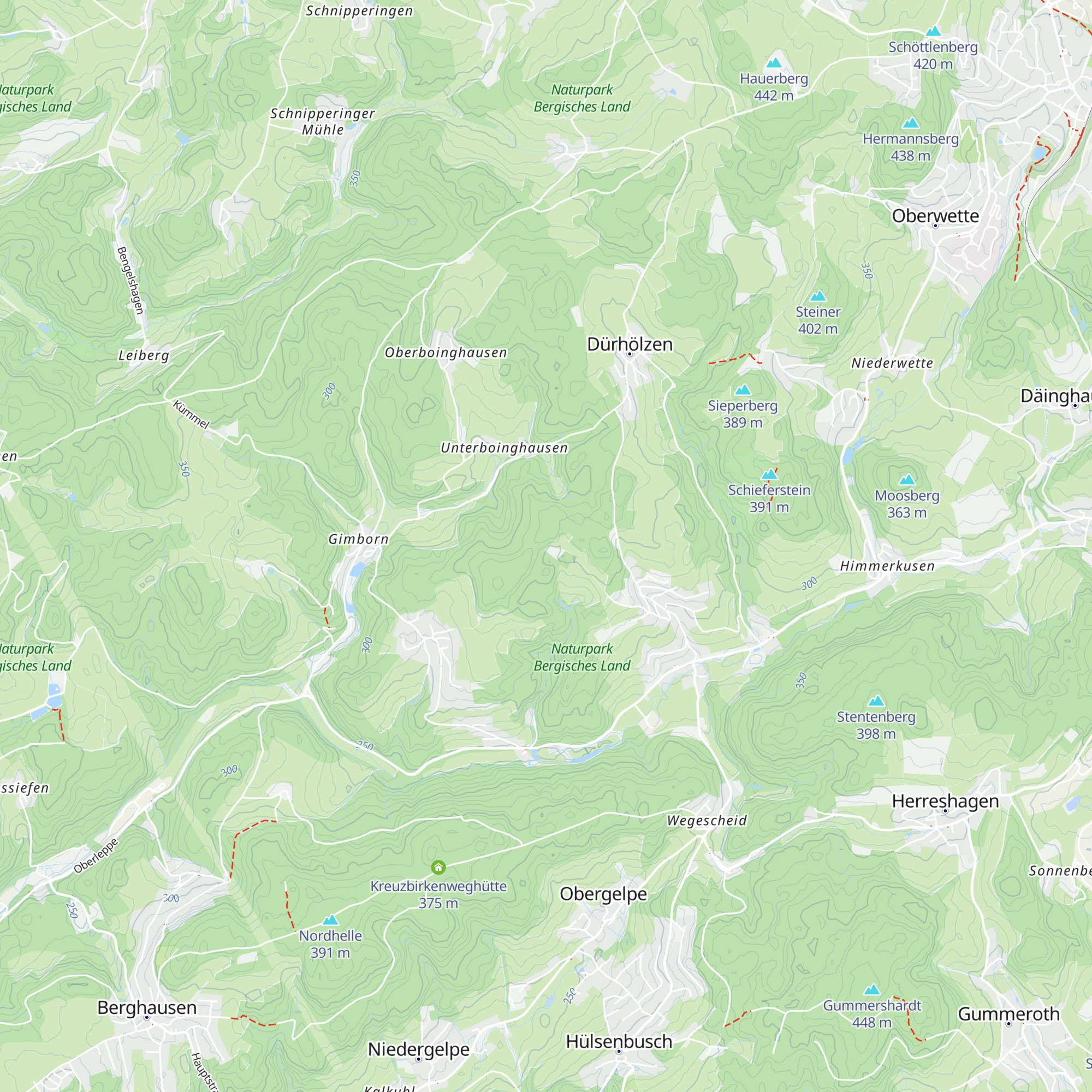 Gimborner Kreuzhütte map