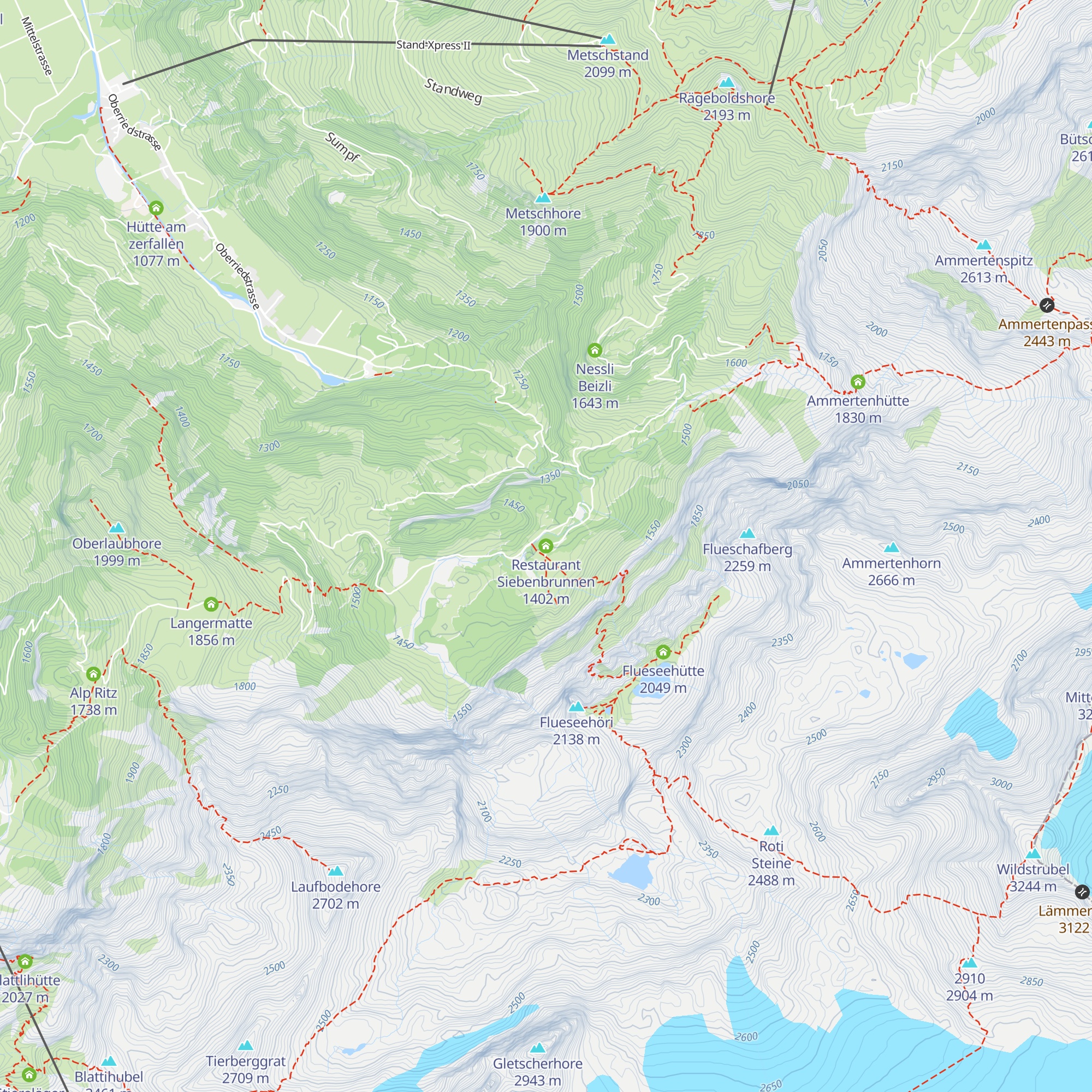 Restaurant Siebenbrunnen map