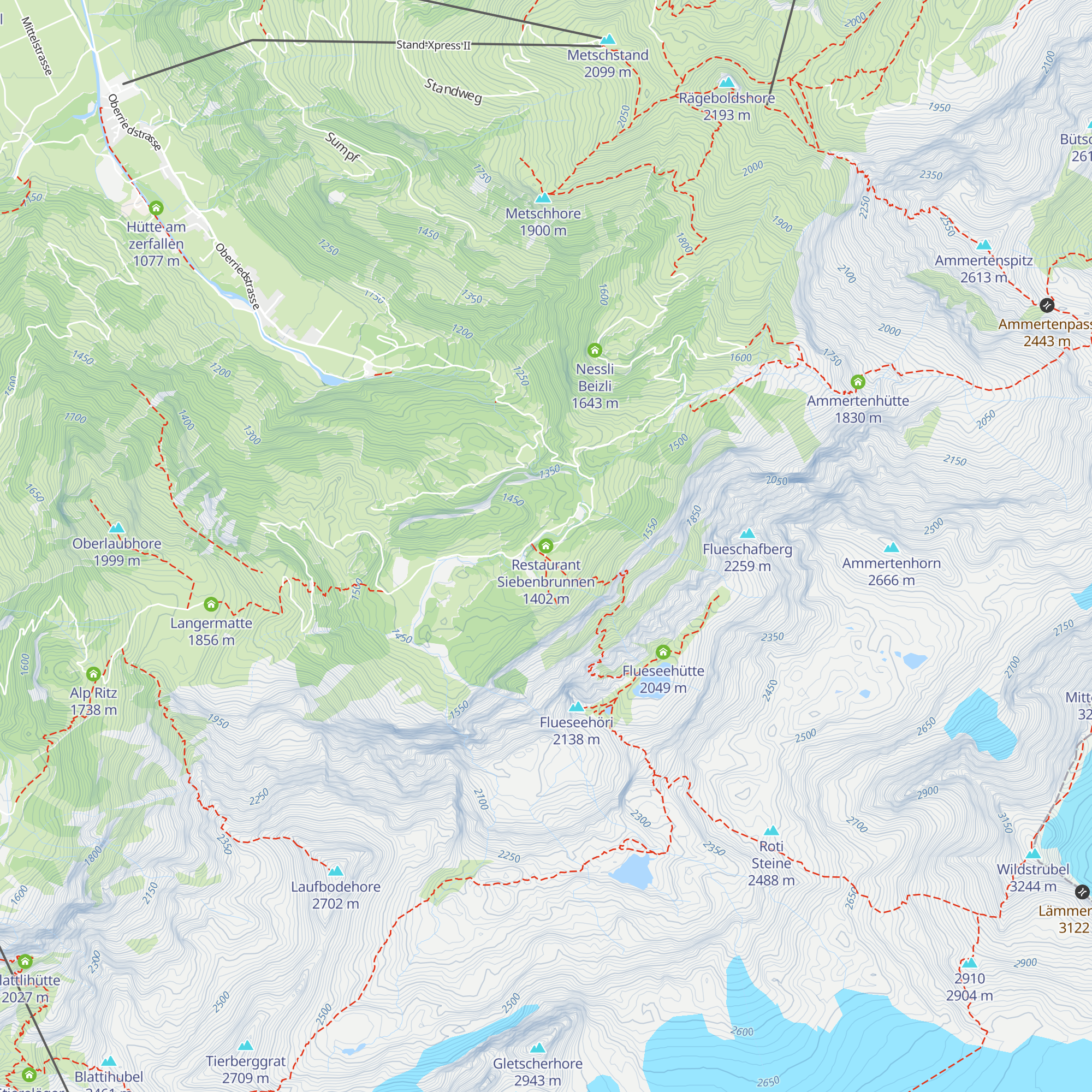 Restaurant Siebenbrunnen map
