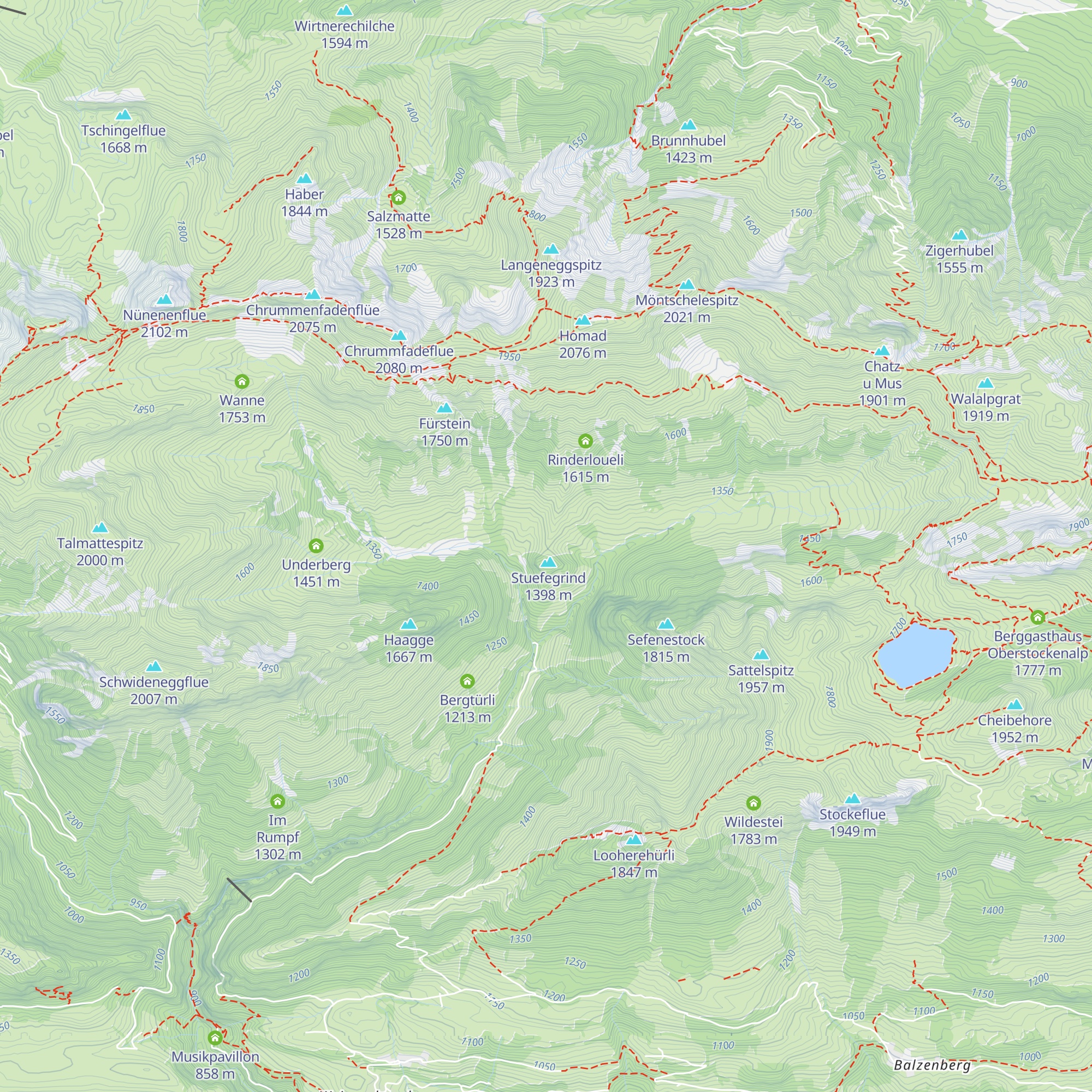 Zügegg map