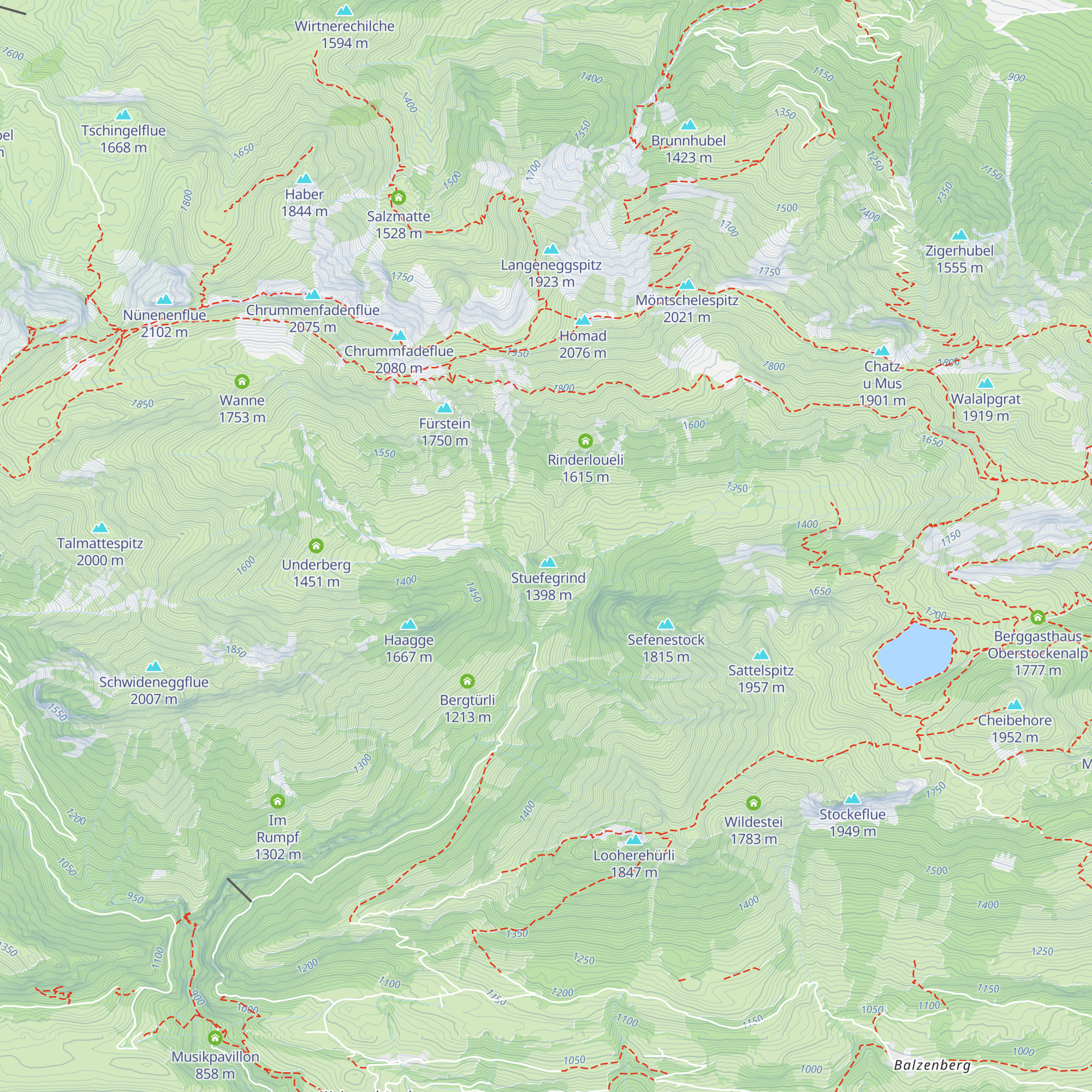Zügegg map