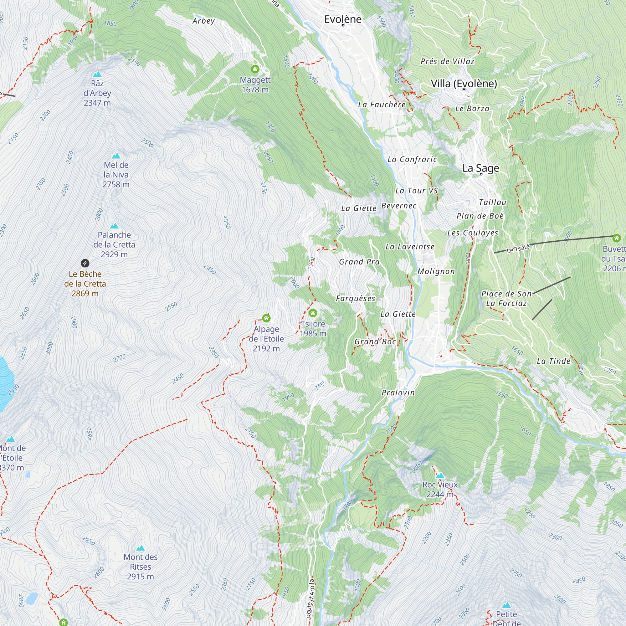 Tsijore map