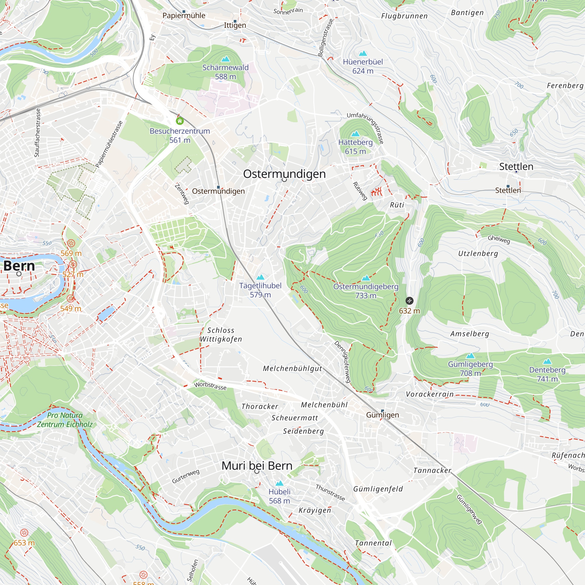Restaurant Schwimmbad Ostermundigen map