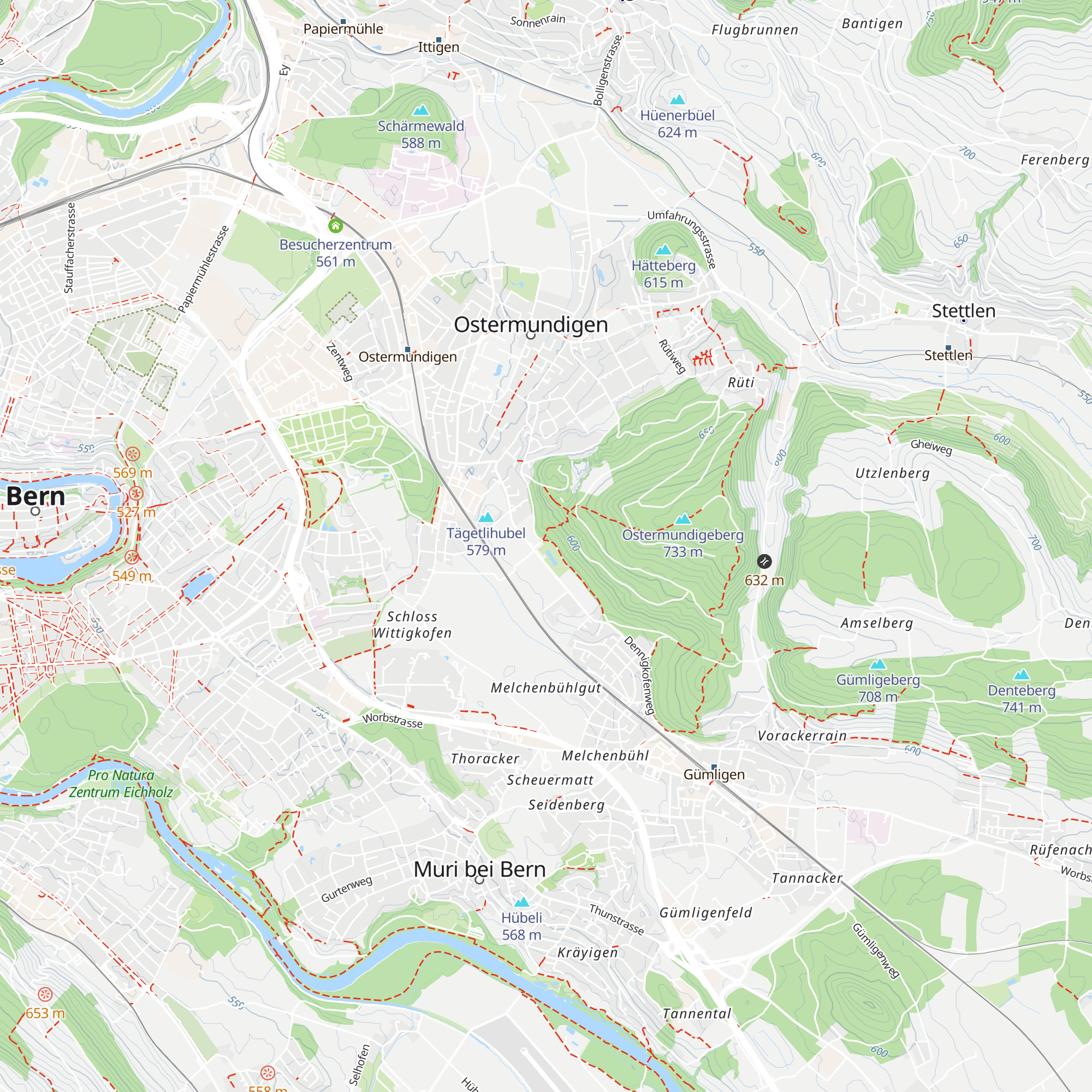 Restaurant Schwimmbad Ostermundigen map
