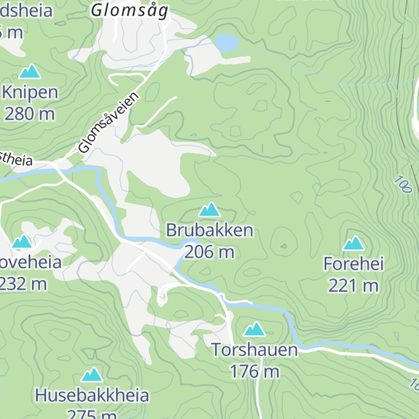 Map of Brubakken