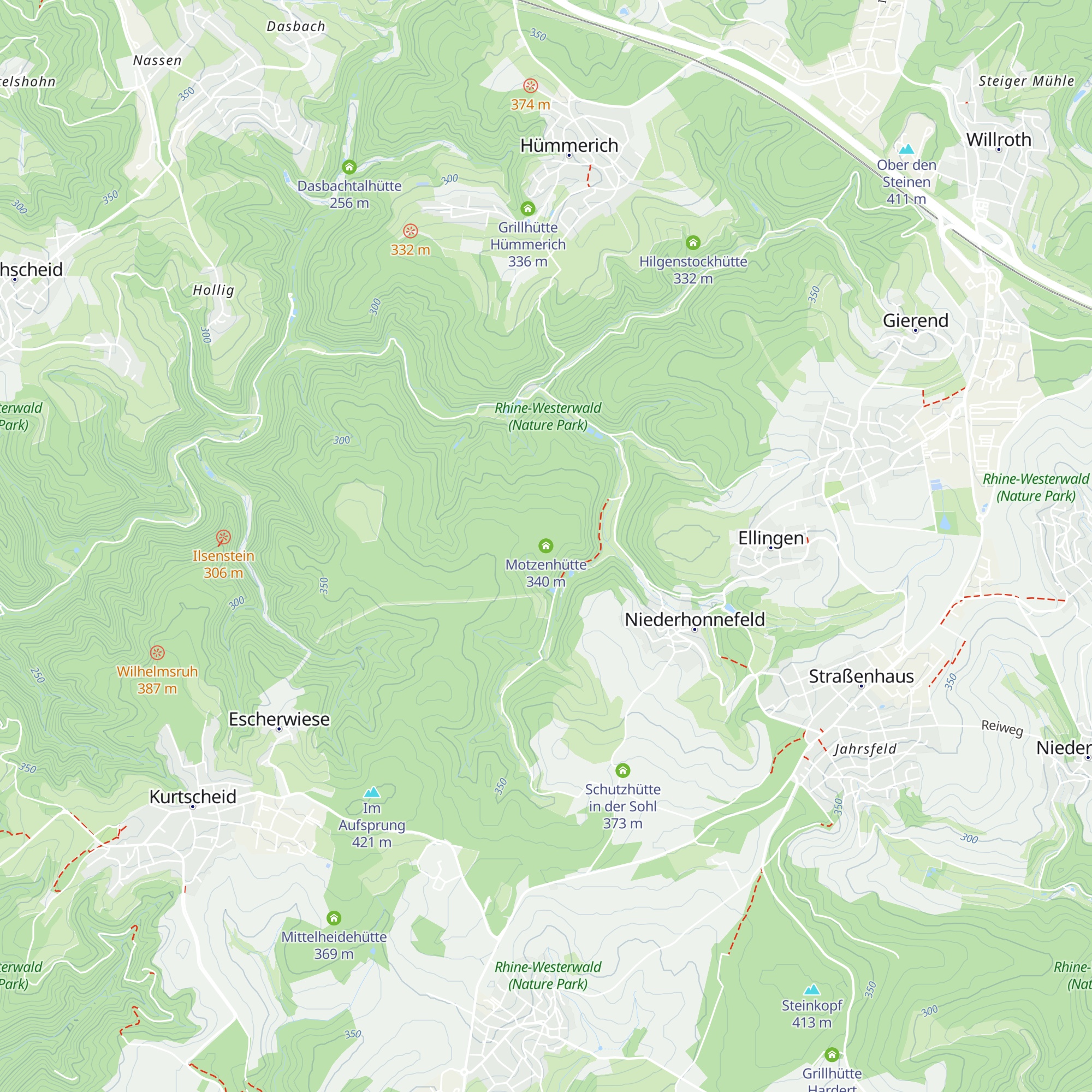 Motzenhütte map