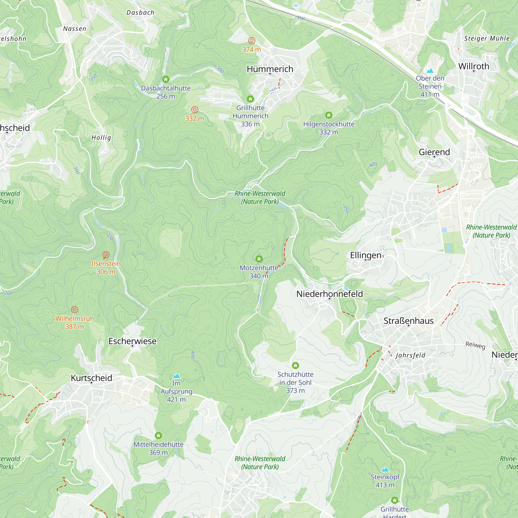Motzenhütte map