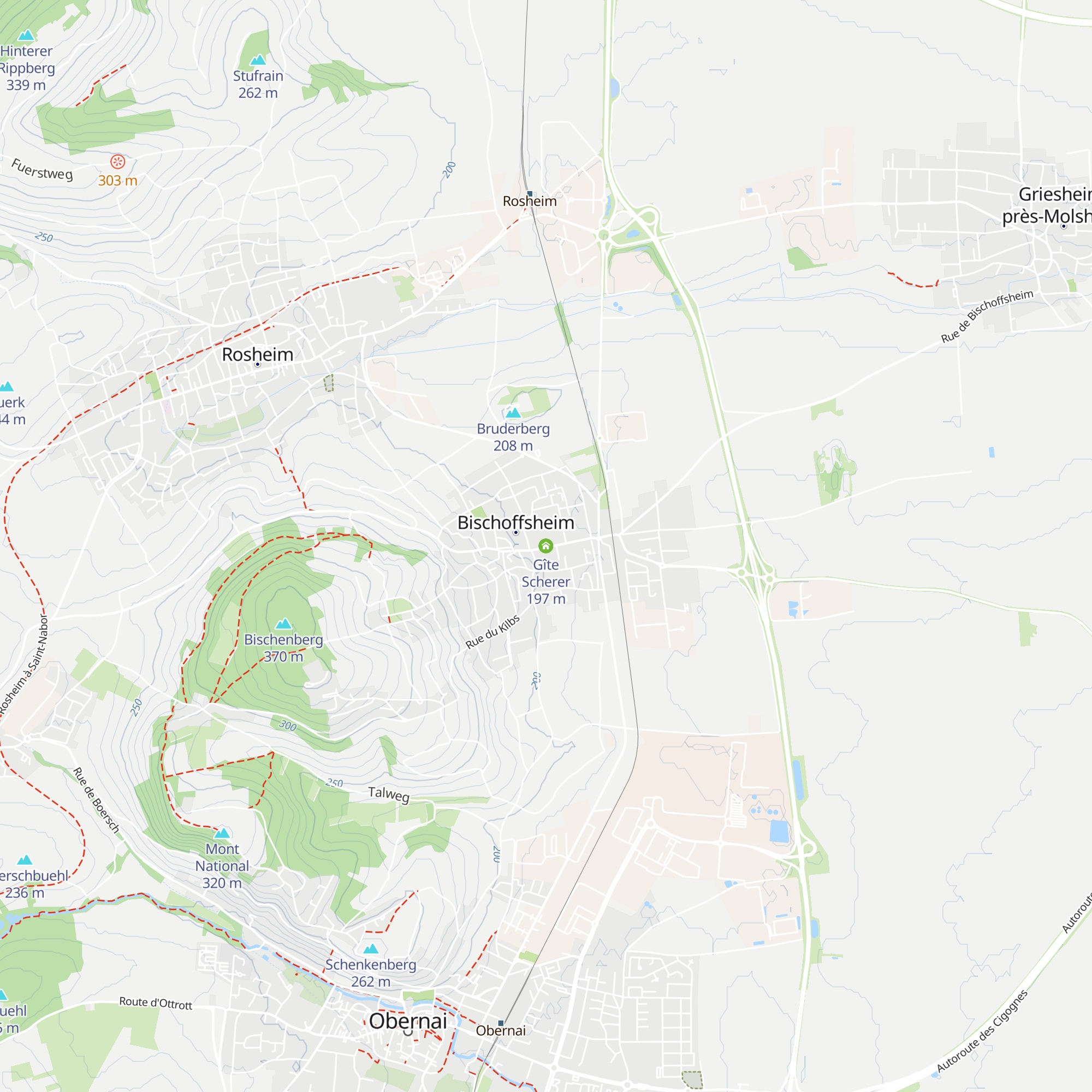 Gîte Scherer map