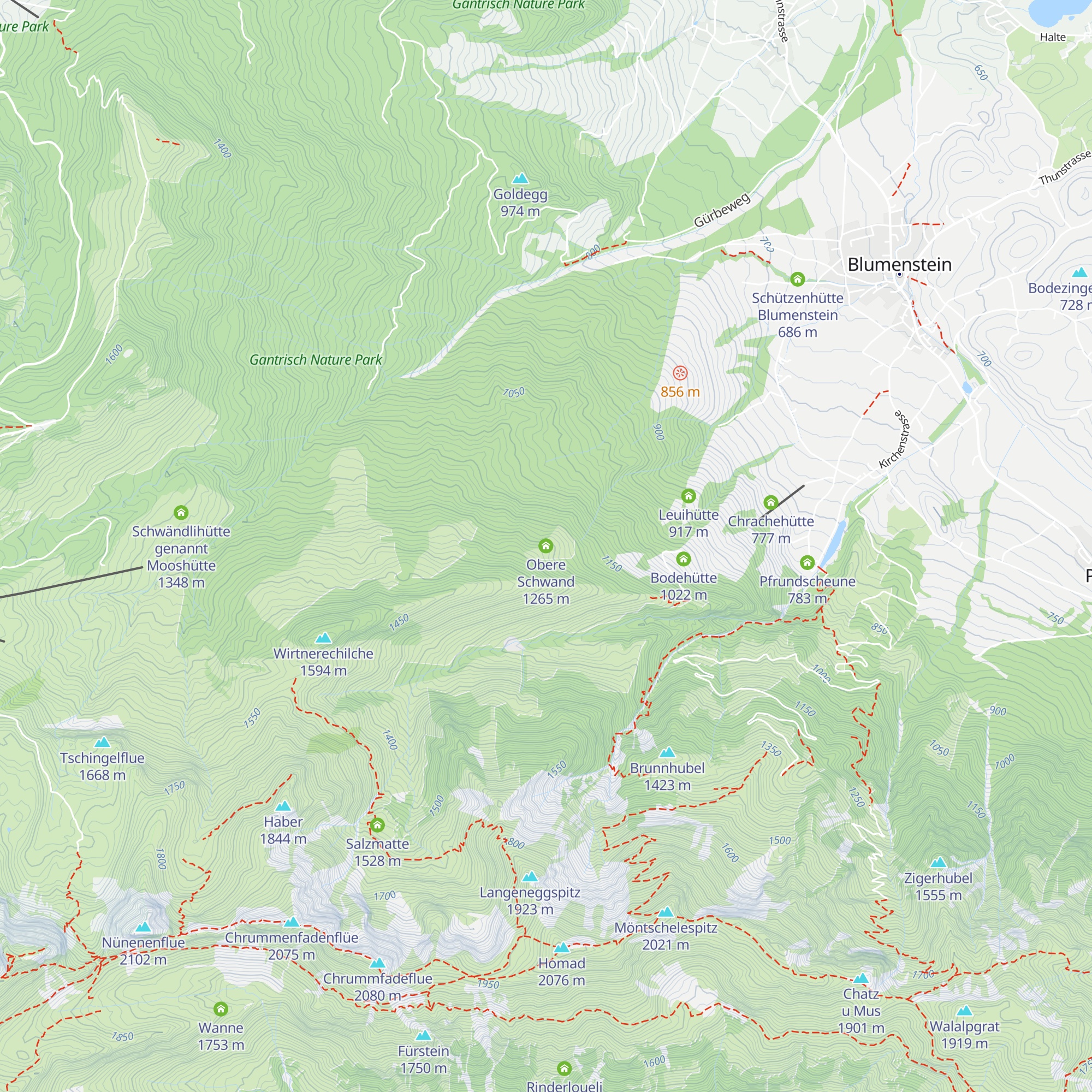 Obere Schwand map