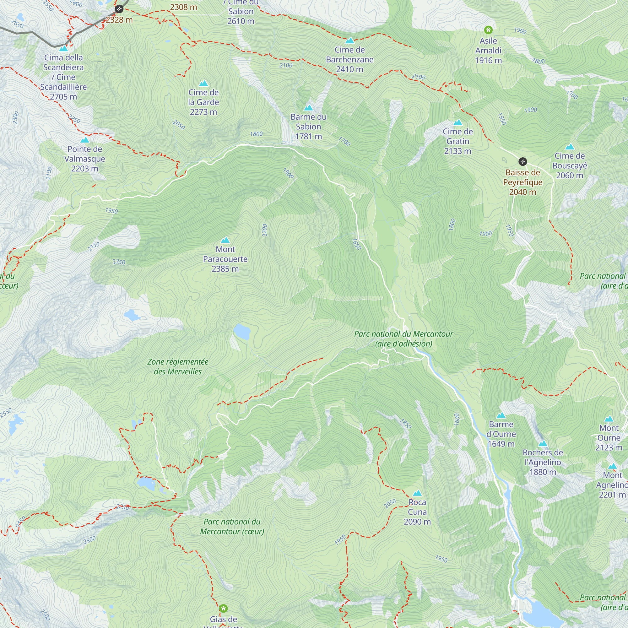 Refuge Aurore map
