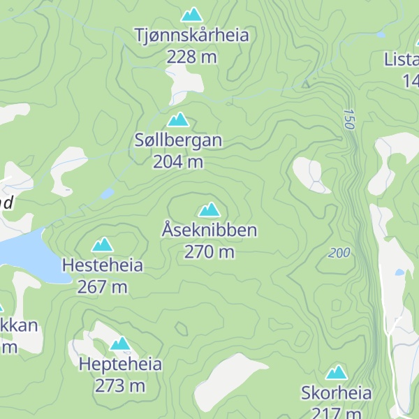 Map of Åseknibben